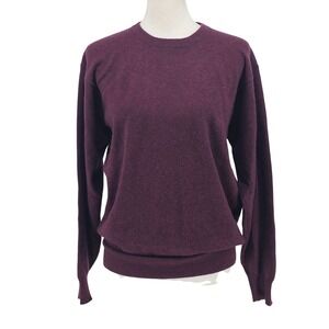 Elizabeth New York Cashmere Sweater M Eggplant Quiet Luxury Old Money Preppy